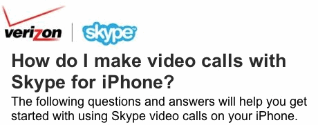 skype verizon iphone