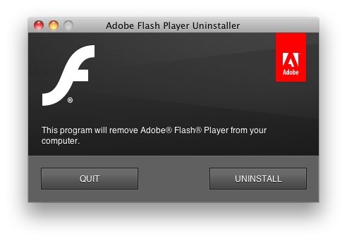 uninstall flash mac