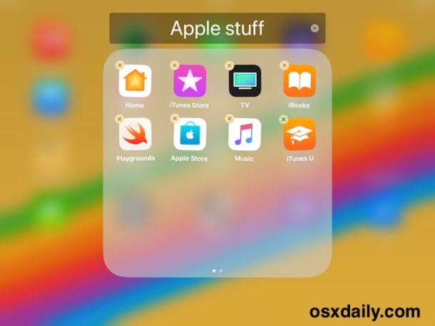 How to rename folders in iOS