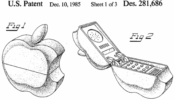 Apple phone patent from 1985