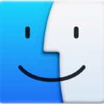 Finder icon on the Mac