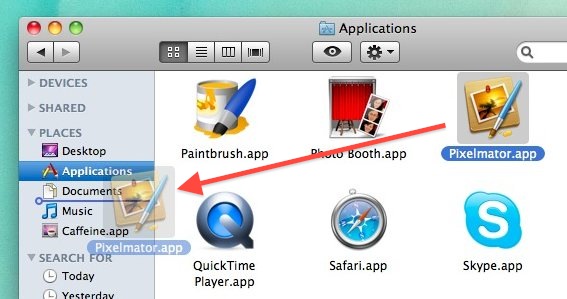 Add Apps to Mac Finder Sidebar