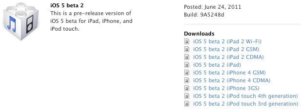 iOS 5 Beta 2