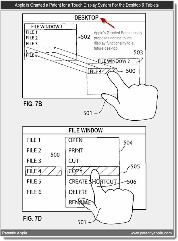Touch Mac Interface patent