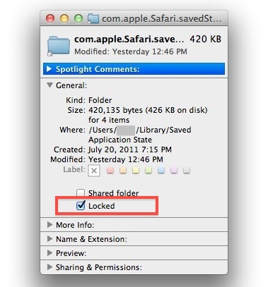 Disable Specific Apps from Resume in Mac OS X Lion