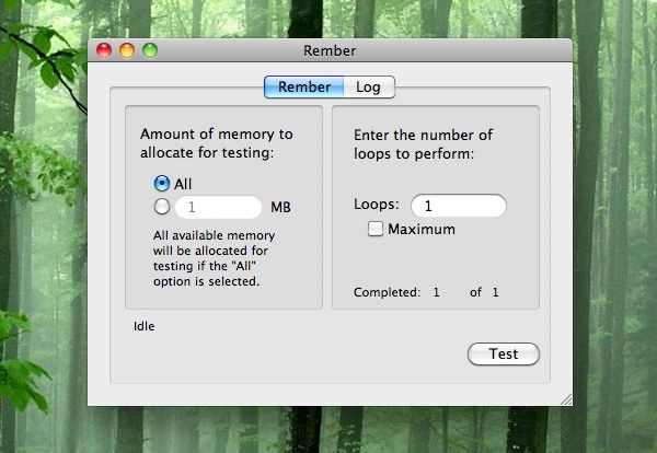 skulder Kan beregnes Forbyde Test for Defective RAM Modules Easily with Rember for Mac OS X | OSXDaily