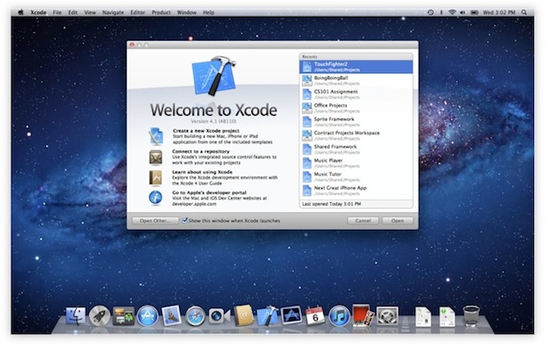 XCode 4.1 is a free download on the Mac App Store