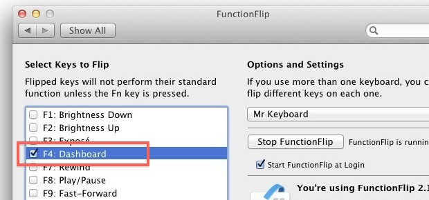 Flip F4 in FunctionFlip