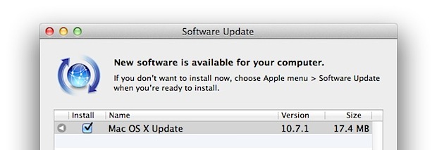 Mac OS X 10.7.1 Update 