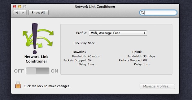 Network Link Conditioner