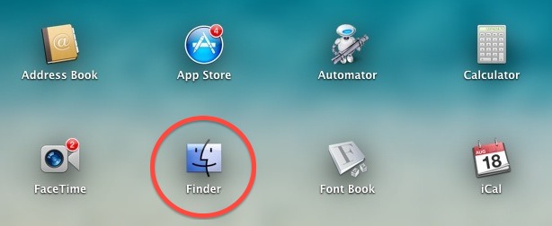 Open Finder from LaunchPad