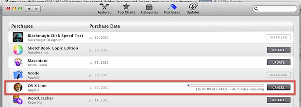 Re-downloading Mac OS X Lion from the App Store in Mac OS X Lion