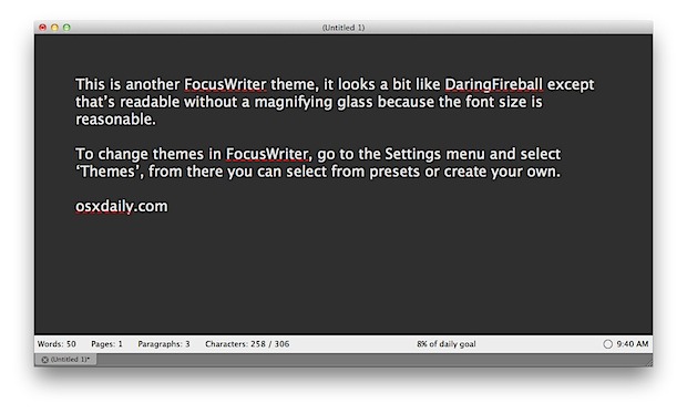 FocusWriter theme