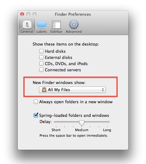 Open Home Directory in Mac OS X Lion as New Window Default