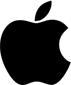 Logotipo de Apple negro