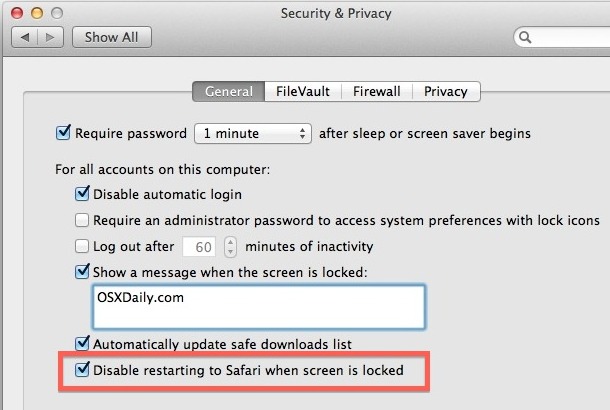 Disable the Safari Guest User Account in Mac OS X Lion