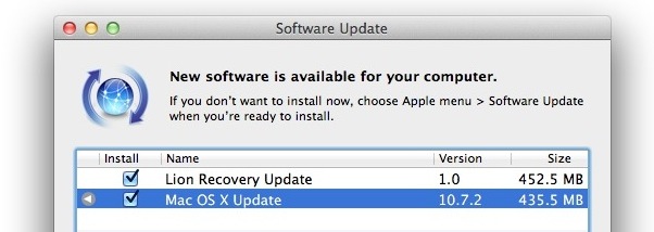 Mac OS X 10.7.2 Update