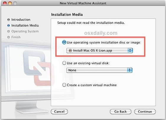 Install Mac OS X Lion in VMWare