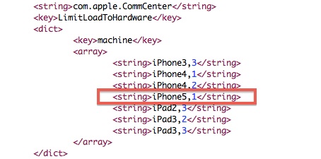 iPhone 5,1 reference in iOS 5 beta 1