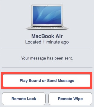 Send message to a Mac from iCloud