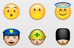 Emoji icons on the iPhone