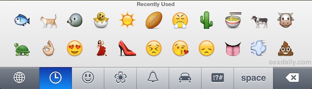 Emoji on the iPhone