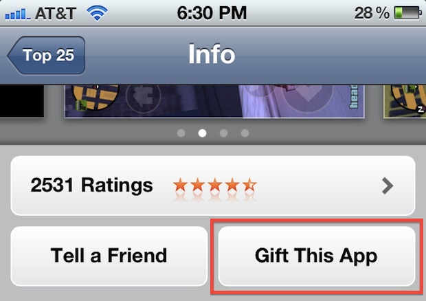 Gift This App in iTunes App Store