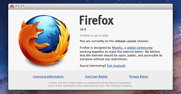 Download Mozilla Firefox 10 For Mac