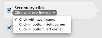  Secondary Click options in Mac OS X 