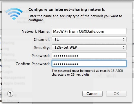 Share Internet from Mac Wirelessly