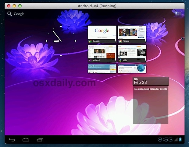 Android 4 ICS VirtualBox