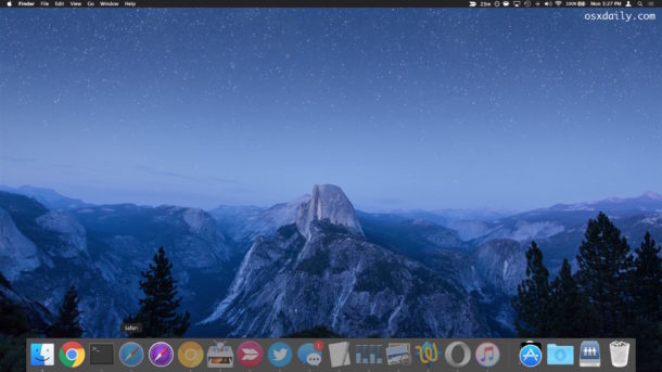Hide and minimize all Mac windows