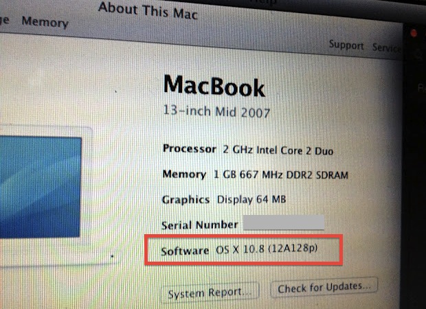 Unsupported Mac running OS X 10.8