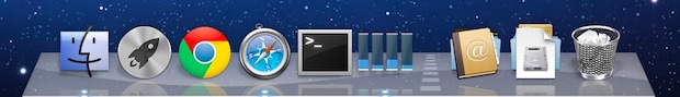 Hidden Dock in Mac OS X displays faster