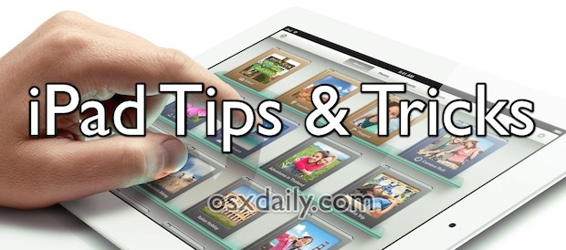 iPad tips and tricks