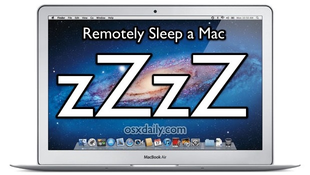 Remotely Sleep a Mac