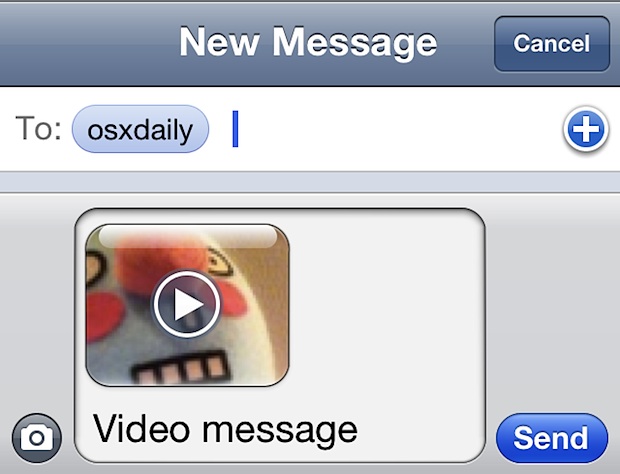 Send video message