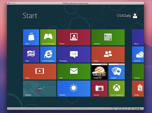 Windows 8 in VirtualBox