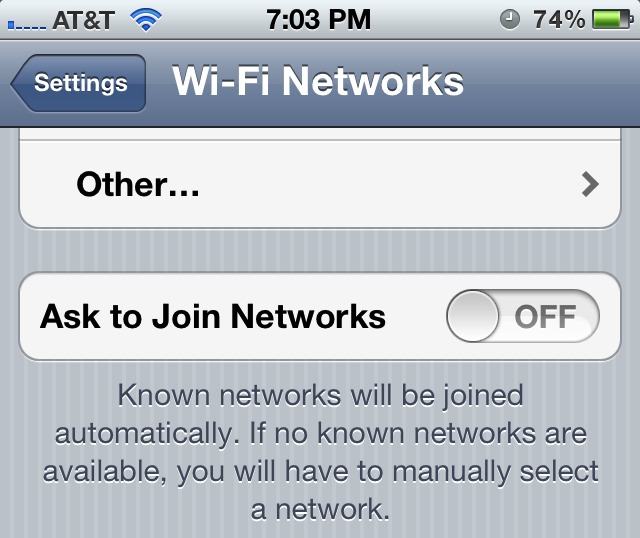Stop Wi-Fi Popup Alerts on iPhone