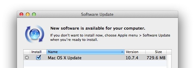 OS X 10.7.4 Update