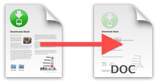Converted PDF to DOC file, done free