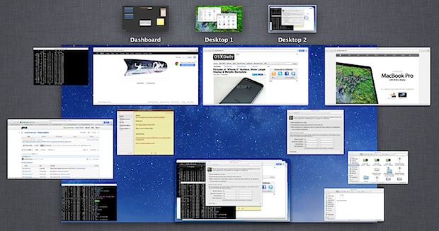 See ungrouped application windows with Expose in OS X Mountain Lion