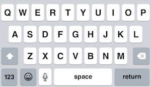 The iOS Keyboard