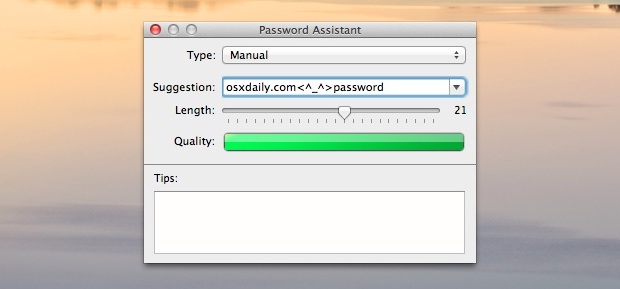 Test Password Strength & Generate Secure Passwords in Mac OS X