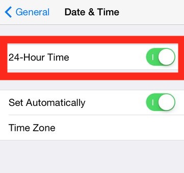 How to set 24 hour time on iPhone and iPad clock
