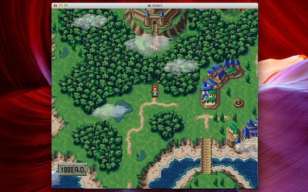 SNES Emulator playing in OS X Mountain Lion: BSNES