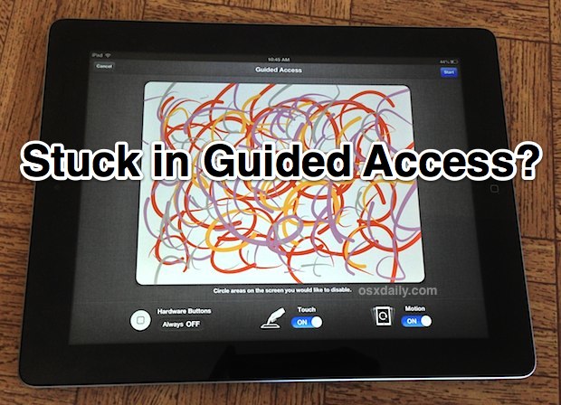Guided Access stuck on some apps