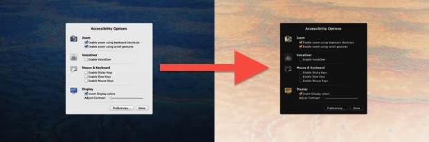 Invert the screen colors in Mac OS and Mac OS X