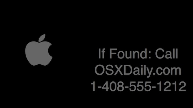 Custom screen saver text in Mac OS X
