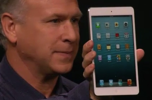 iPad Mini held by Phil Schiller